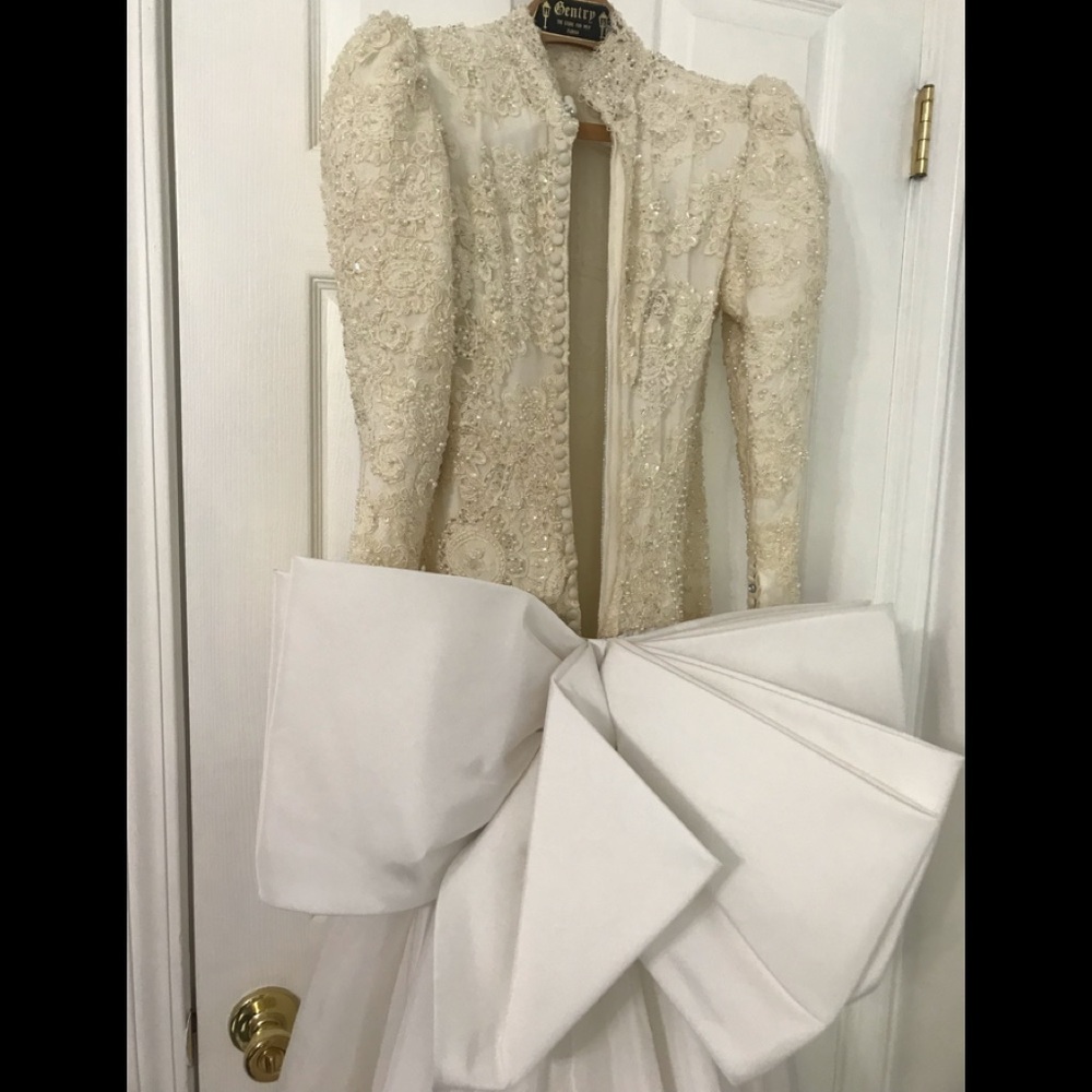 Vintage Hand beaded Wedding Gown